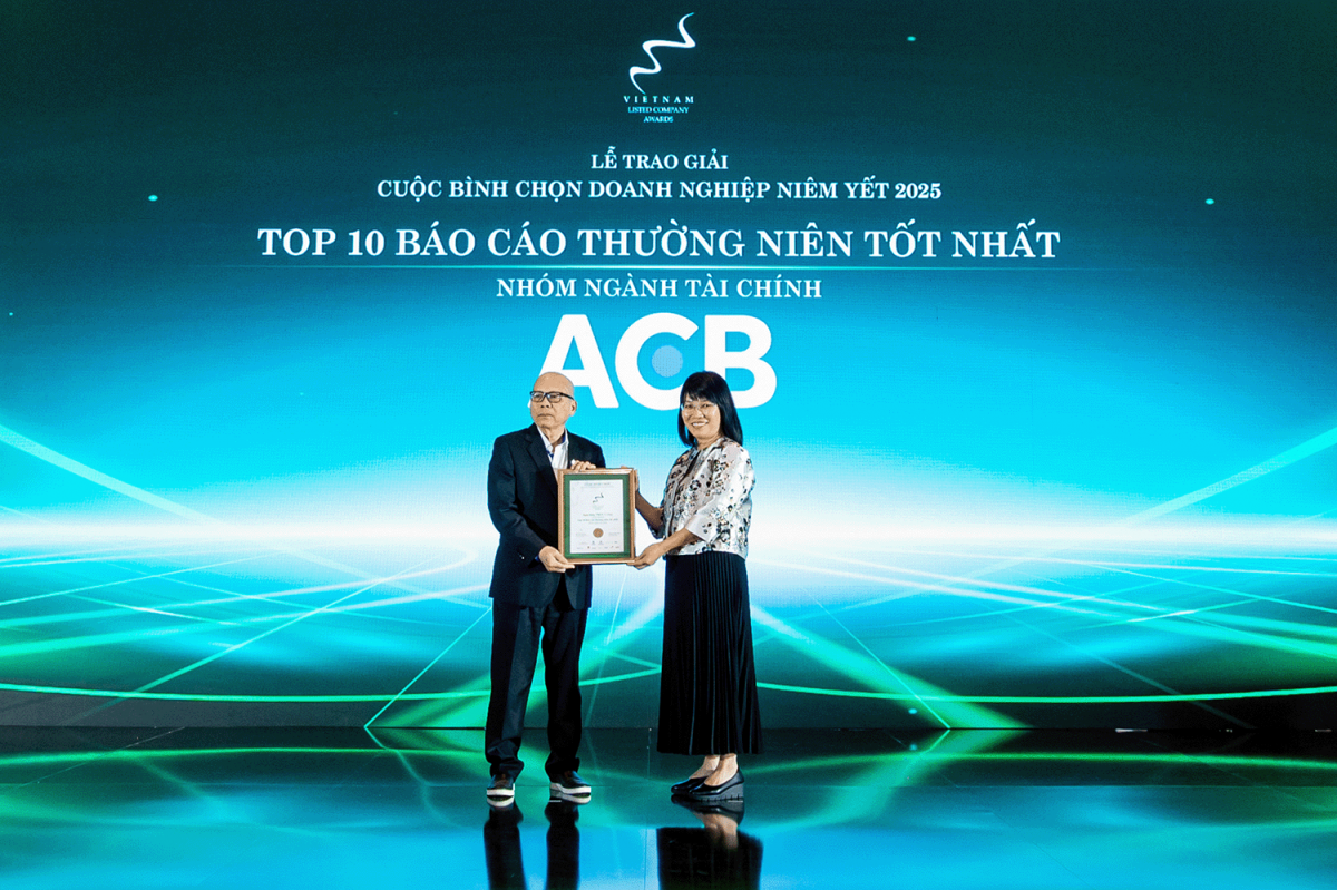 ACB lọt Top 10 Báo cáo thường niên tốt nhất ngành tài chính