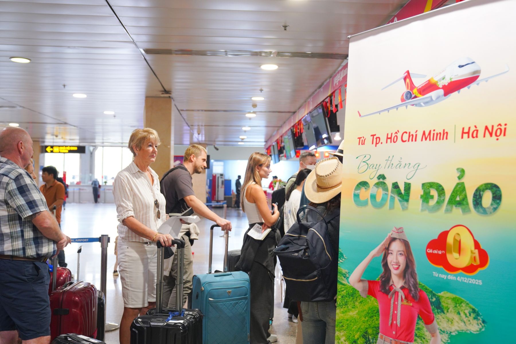 Vietjet tăng gấp đôi chuyến bay đến Côn Đảo từ 17/12/2025
