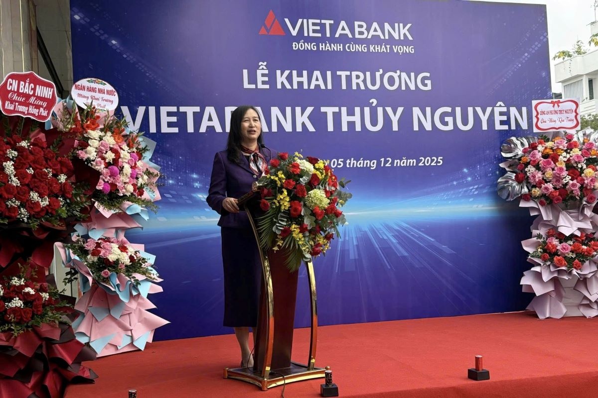 Bà Nguyễn Thị Dung – Quyền Giám đốc Ngân hàng Nhà nước Khu vực 6 phát biểu tại lễ khai trương VietaBank Thủy Nguyên Bà Nguyễn Thị Dung – Quyền Giám đốc Ngân hàng Nhà nước Khu vực 6 phát biểu tại lễ khai trương VietaBank Thủy Nguyên