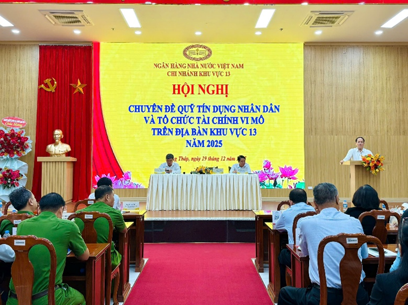 NHNN chi nhánh Khu vực 13 tổ chức Hội nghị Chuyên đề QTDND