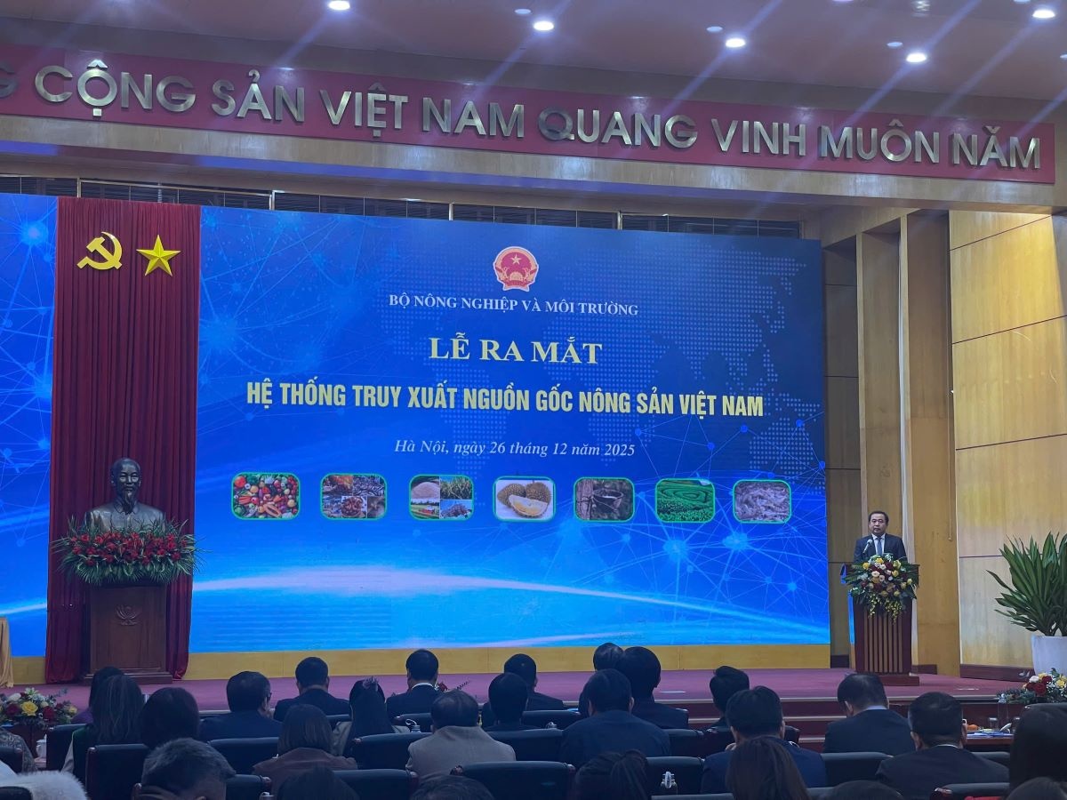 Ông Trần Đức Thắng - Bộ Nông nghiệp và Môi trường phát biểu tại lễ ra mắt