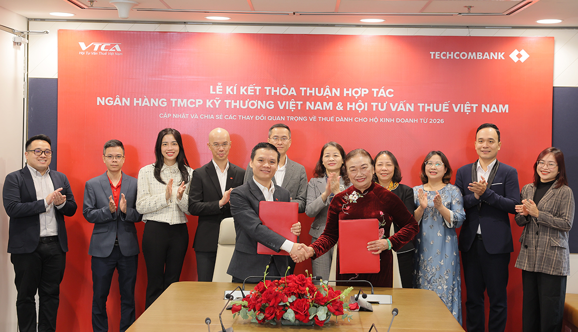 Techcombank hợp tác với Hội Tư vấn thuế Việt Nam hỗ trợ hộ kinh doanh Techcombank hợp tác với Hội Tư vấn thuế Việt Nam hỗ trợ hộ kinh doanh