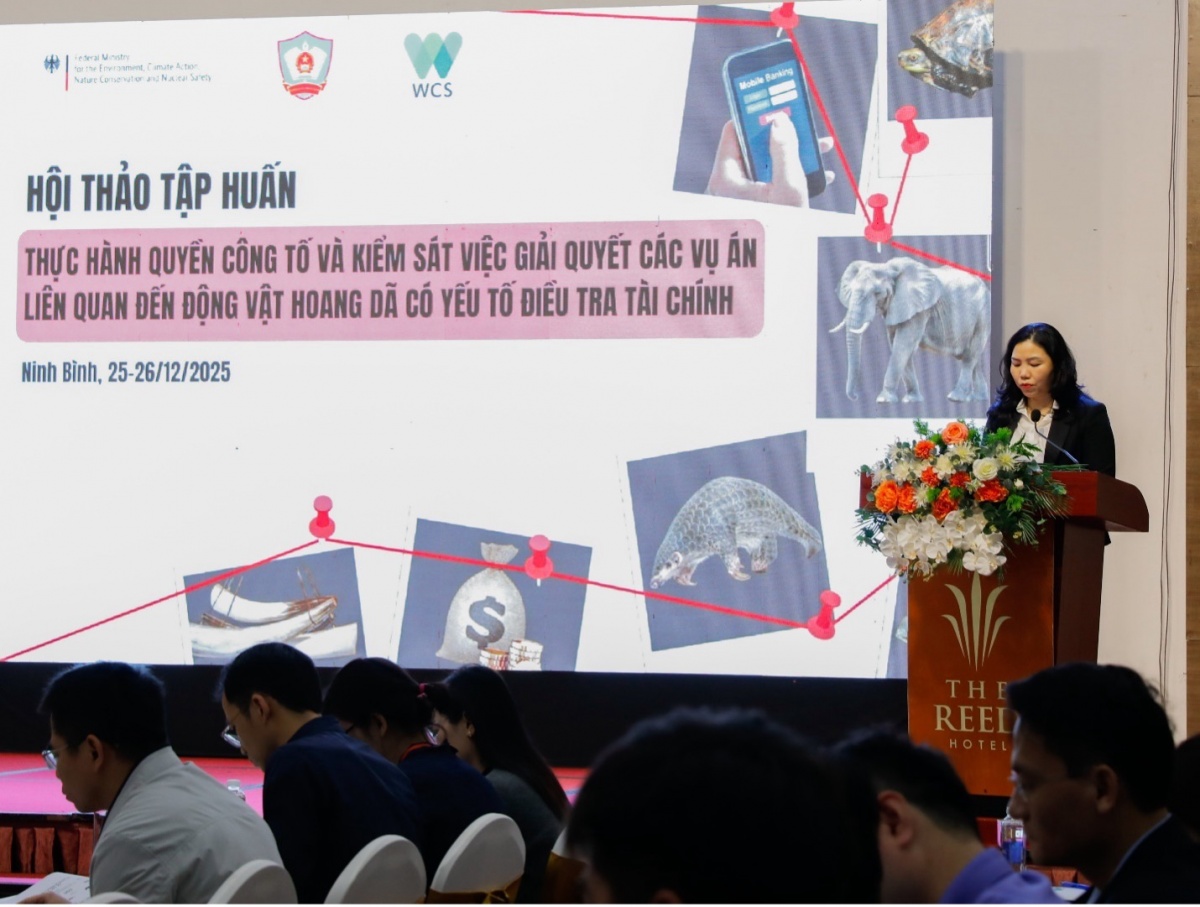 TS. Nguyễn Thị Lộc, Phó hiệu trưởng Trường Đại học Kiểm sát phát biểu khai mạc hội thảo tập huấn, Ninh Bình, tháng 12/2025 TS. Nguyễn Thị Lộc, Phó hiệu trưởng Trường Đại học Kiểm sát phát biểu khai mạc hội thảo tập huấn, Ninh Bình, tháng 12/2025