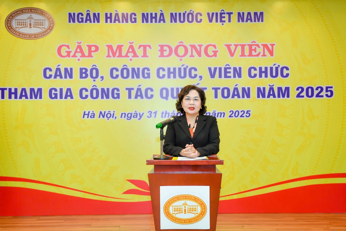 Ban Lãnh đạo NHNN gặp mặt, động viên cán bộ, công chức, viên chức tham gia công tác quyết toán cuối năm Ban Lãnh đạo NHNN gặp mặt, động viên cán bộ, công chức, viên chức tham gia công tác quyết toán cuối năm