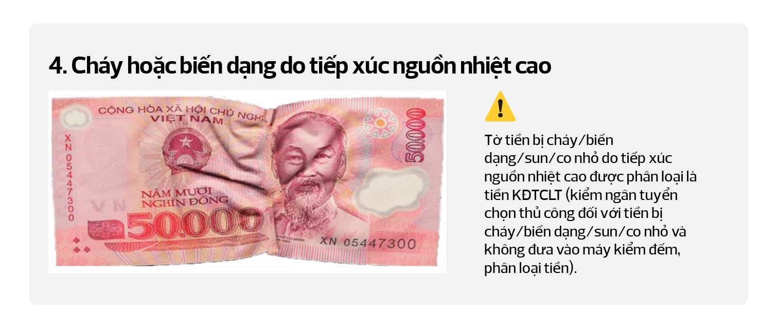 Mẫu tiêu biểu tiền không đủ tiêu chuẩn lưu thông (polymer) ứng dụng trên máy kiểm đếm, phân loại tiền: Kỳ I Mẫu tiêu biểu tiền không đủ tiêu chuẩn lưu thông (polymer) ứng dụng trên máy kiểm đếm, phân loại tiền: Kỳ I