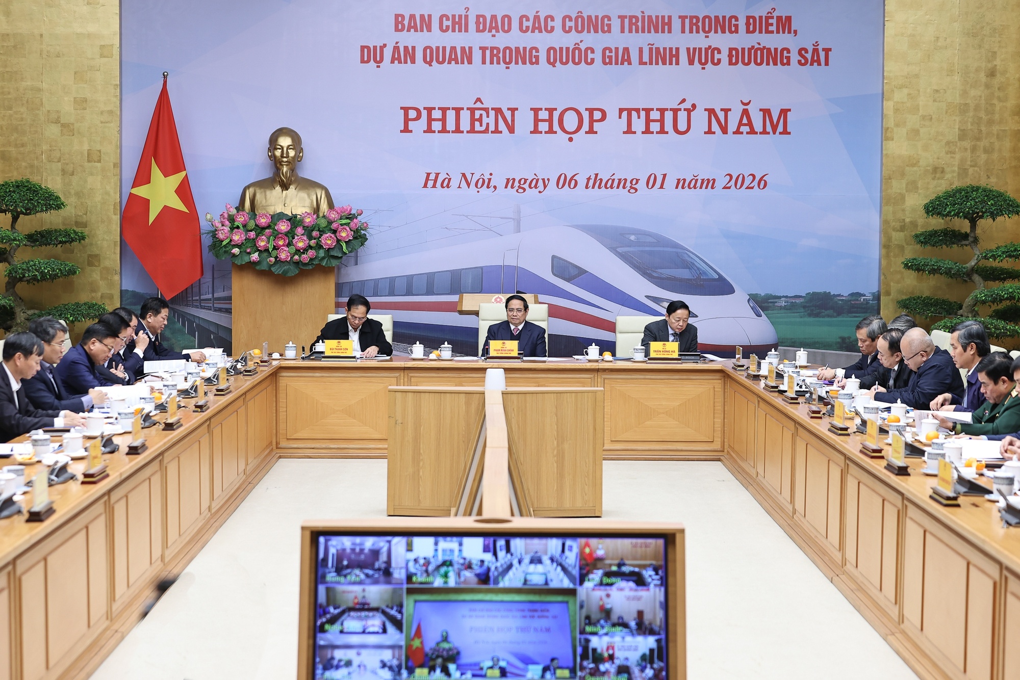 Thủ tướng chủ trì phiên họp thứ năm của Ban Chỉ đạo - Ảnh: VGP/Nhật Bắc Thủ tướng chủ trì phiên họp thứ năm của Ban Chỉ đạo - Ảnh: VGP/Nhật Bắc