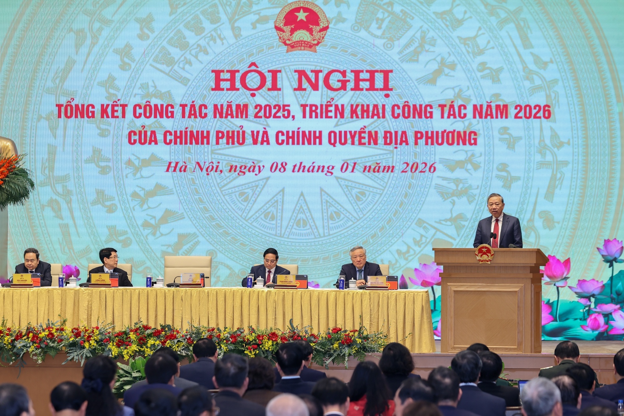 Tổng Bí thư Tô Lâm chỉ rõ 8 kết quả nổi bật trong thời gian qua - Ảnh VGP/Nhật Bắc