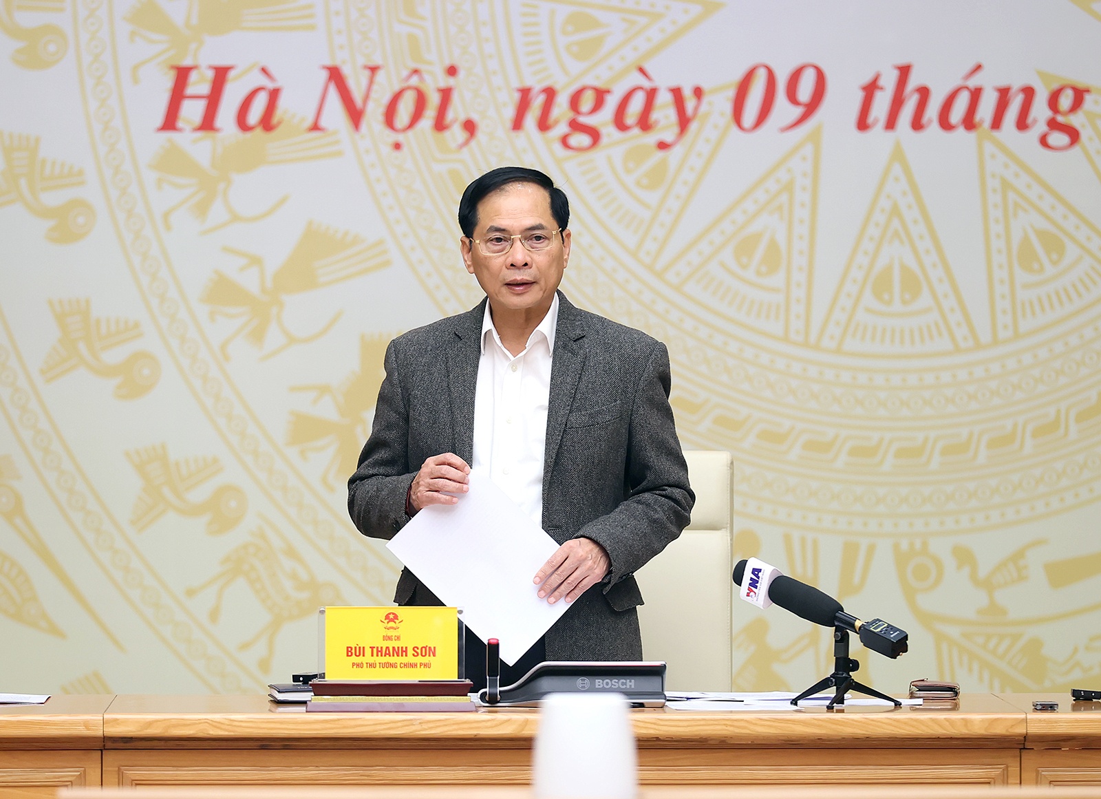 Phó Thủ tướng Bùi Thanh Sơn chủ trì Hội nghị - Ảnh: VGP/Hải Minh