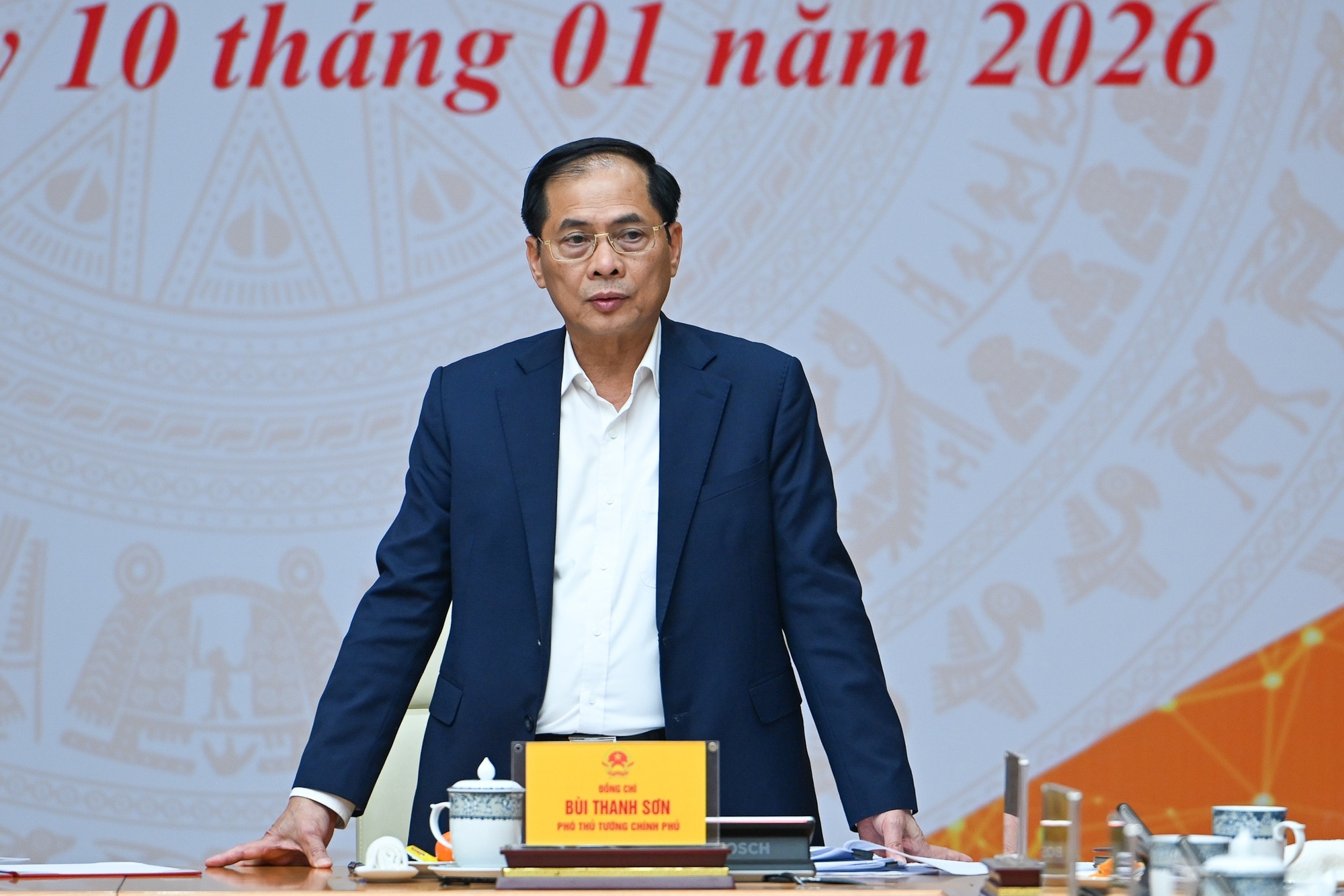 Phó Thủ tướng Bùi Thanh Sơn phát biểu tại Hội nghị - Ảnh: VGP/Nhật Bắc Phó Thủ tướng Bùi Thanh Sơn phát biểu tại Hội nghị - Ảnh: VGP/Nhật Bắc