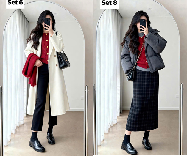 Cardigan đỏ đón Tết: 8 cách phối chuẩn Hàn, mặc là thấy không khí xuân Cardigan đỏ đón Tết: 8 cách phối chuẩn Hàn, mặc là thấy không khí xuân