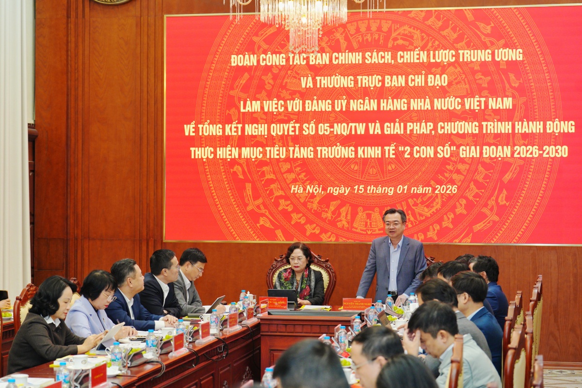Ban Chính sách, chiến lược Trung ương và Thường trực Ban Chỉ đạo làm việc với Đảng ủy NHNN về Tổng kết Nghị quyết số 05-NQ/TW Ban Chính sách, chiến lược Trung ương và Thường trực Ban Chỉ đạo làm việc với Đảng ủy NHNN về Tổng kết Nghị quyết số 05-NQ/TW