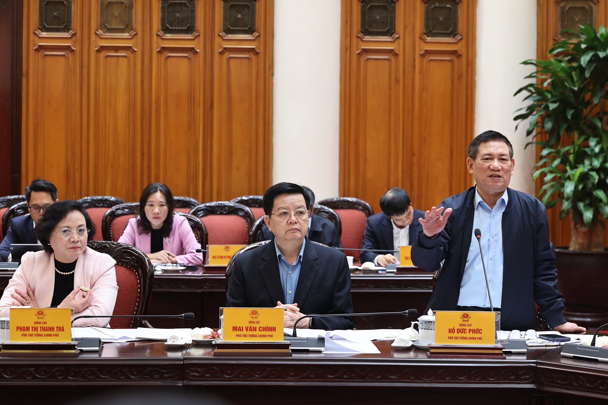 Phó Thủ tướng Chính phủ Hồ Đức Phớc phát biểu - Ảnh: VGP/Nhật Bắc Phó Thủ tướng Chính phủ Hồ Đức Phớc phát biểu - Ảnh: VGP/Nhật Bắc