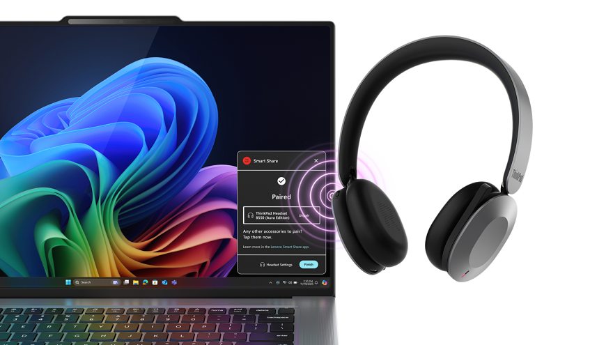 Tai nghe ThinkPad Dual-Mode Wireless ANC Foldable Headset 8550 – Chuột trình chiếu ThinkPad Bluetooth Presenter Mouse