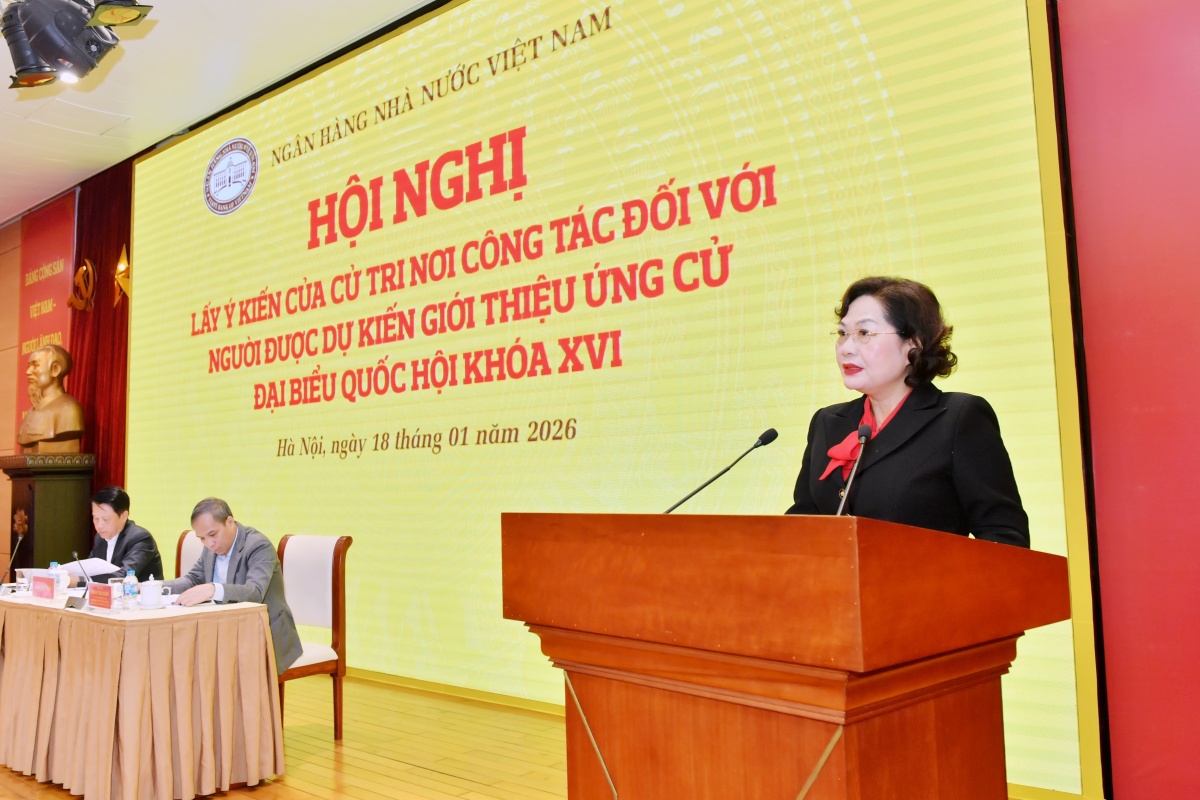 Giới thiệu Thống đốc Ngân hàng Nhà nước Nguyễn Thị Hồng ứng cử đại biểu Quốc hội khóa XVI