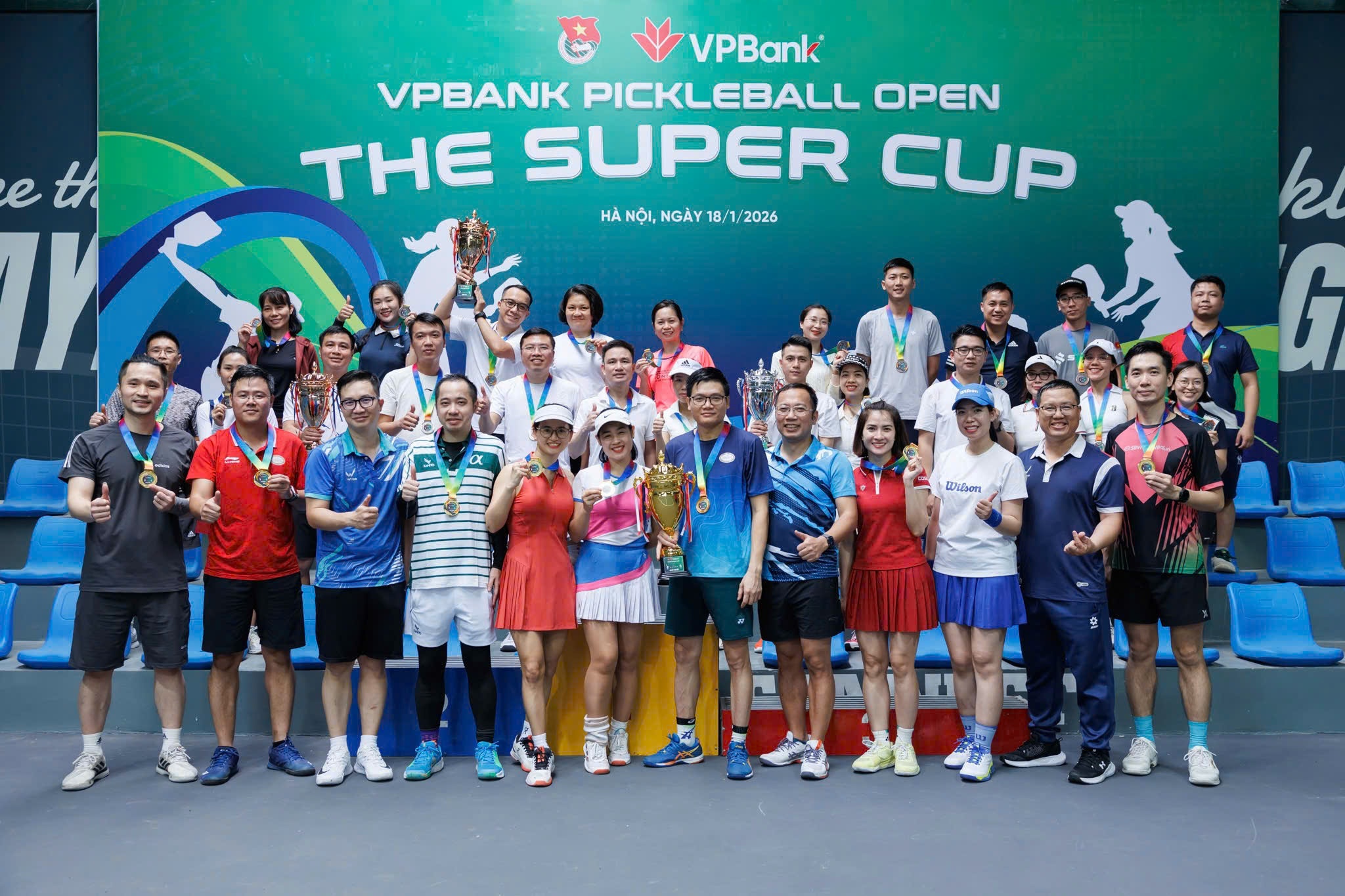 VPBank Pickleball Open – The Super Cup 2026: Sân chơi gắn kết phong trào thể thao ngành Ngân hàng