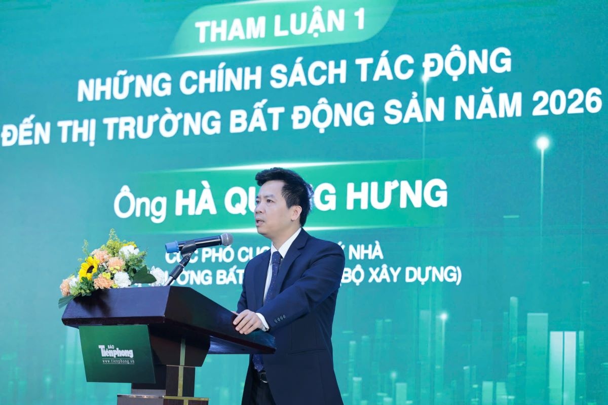 Ông Hà Quang Hưng phát biểu tại hội thảo