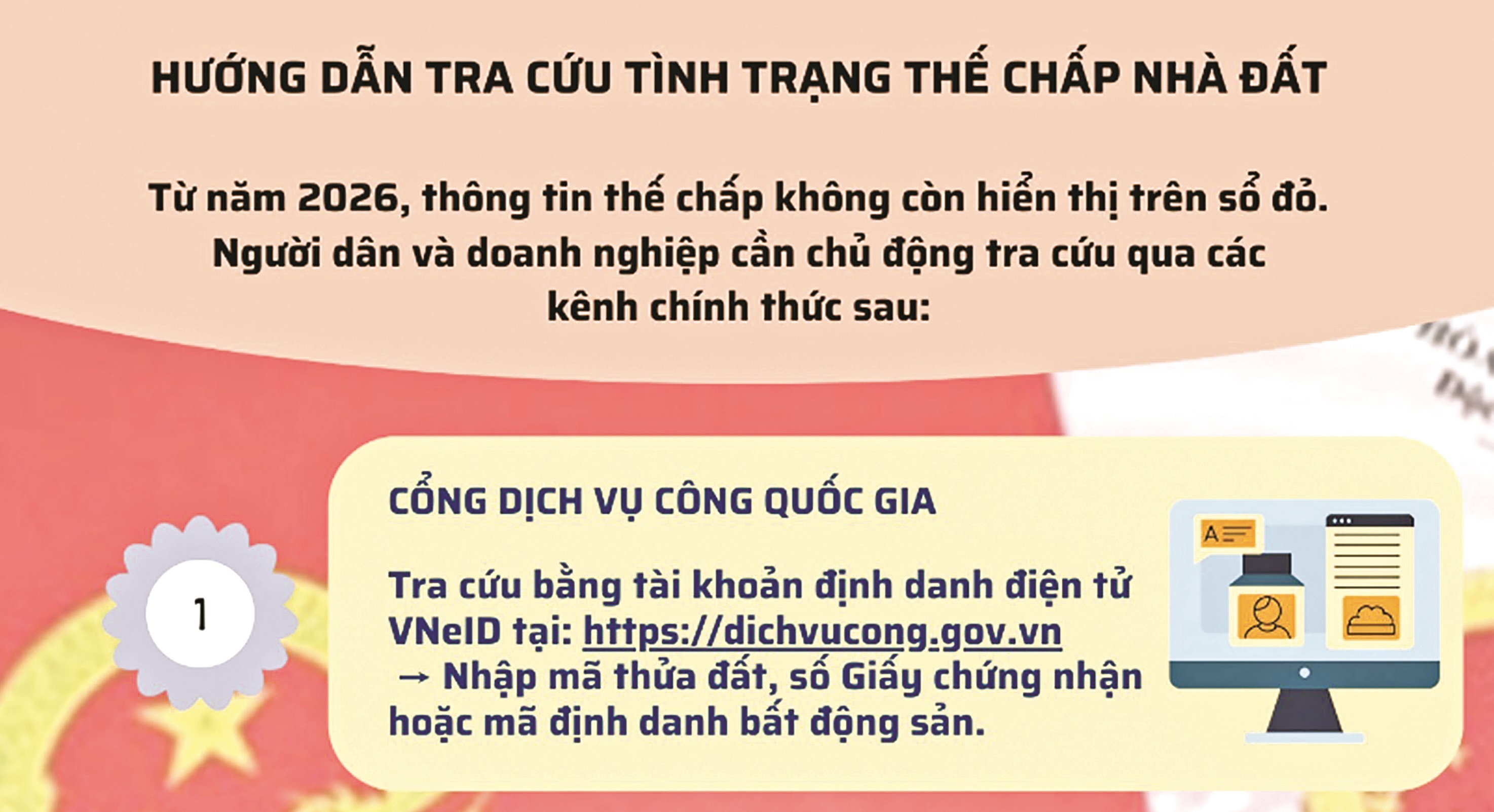 Số hóa hoạt động thế chấp vay vốn bằng sổ đỏ Số hóa hoạt động thế chấp vay vốn bằng sổ đỏ