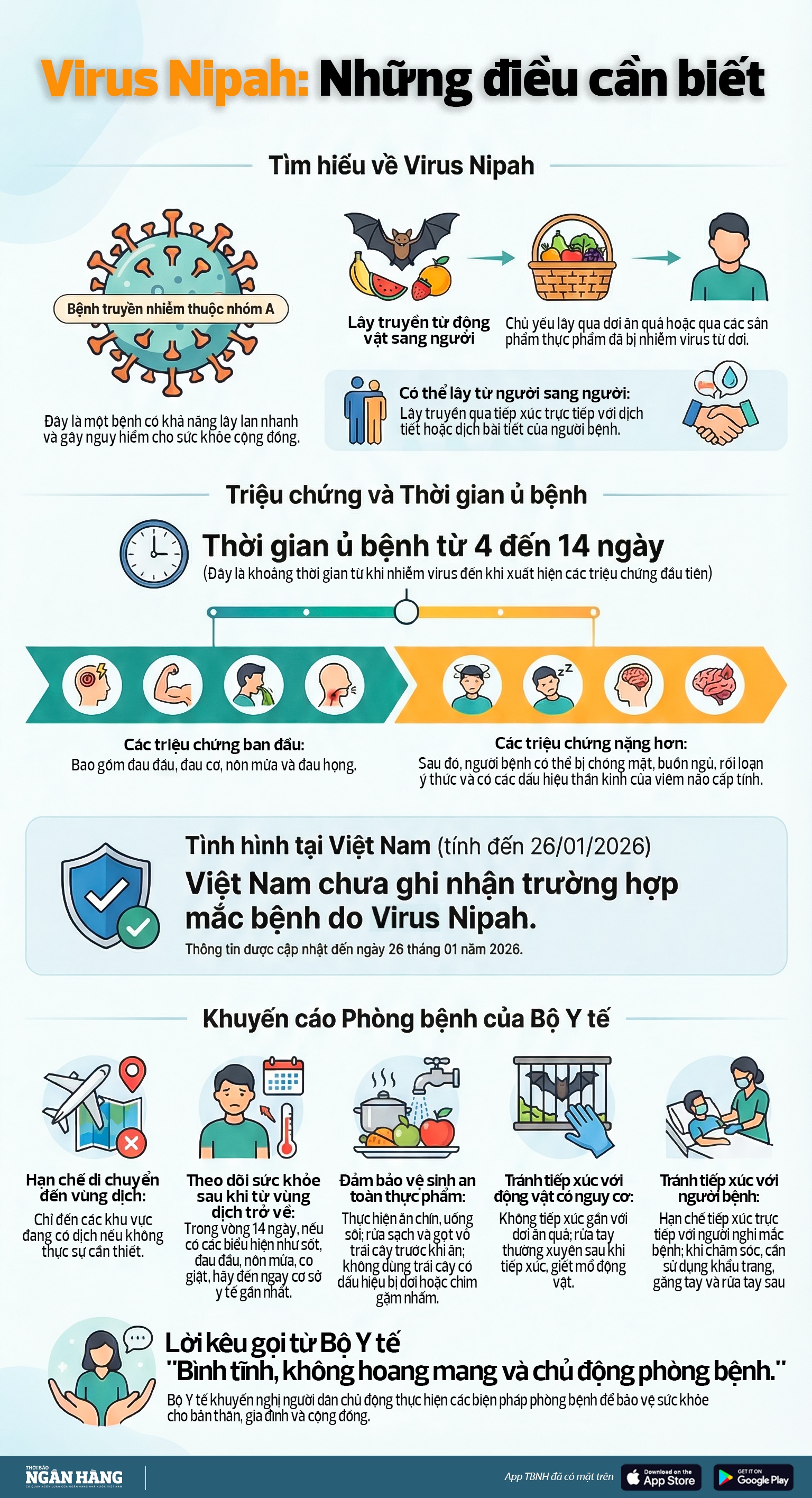 [Inforgraphic] Virus Nipah: Những điều cần biết