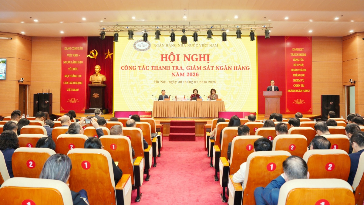 undefined NHNN tổ chức Hội nghị Công tác Thanh tra, giám sát Ngân hàng năm 2026Ngày 29/1, Ngân hàng Nhà nước Việt Nam (NHNN) tổ chức Hội nghị Công tác Thanh tra