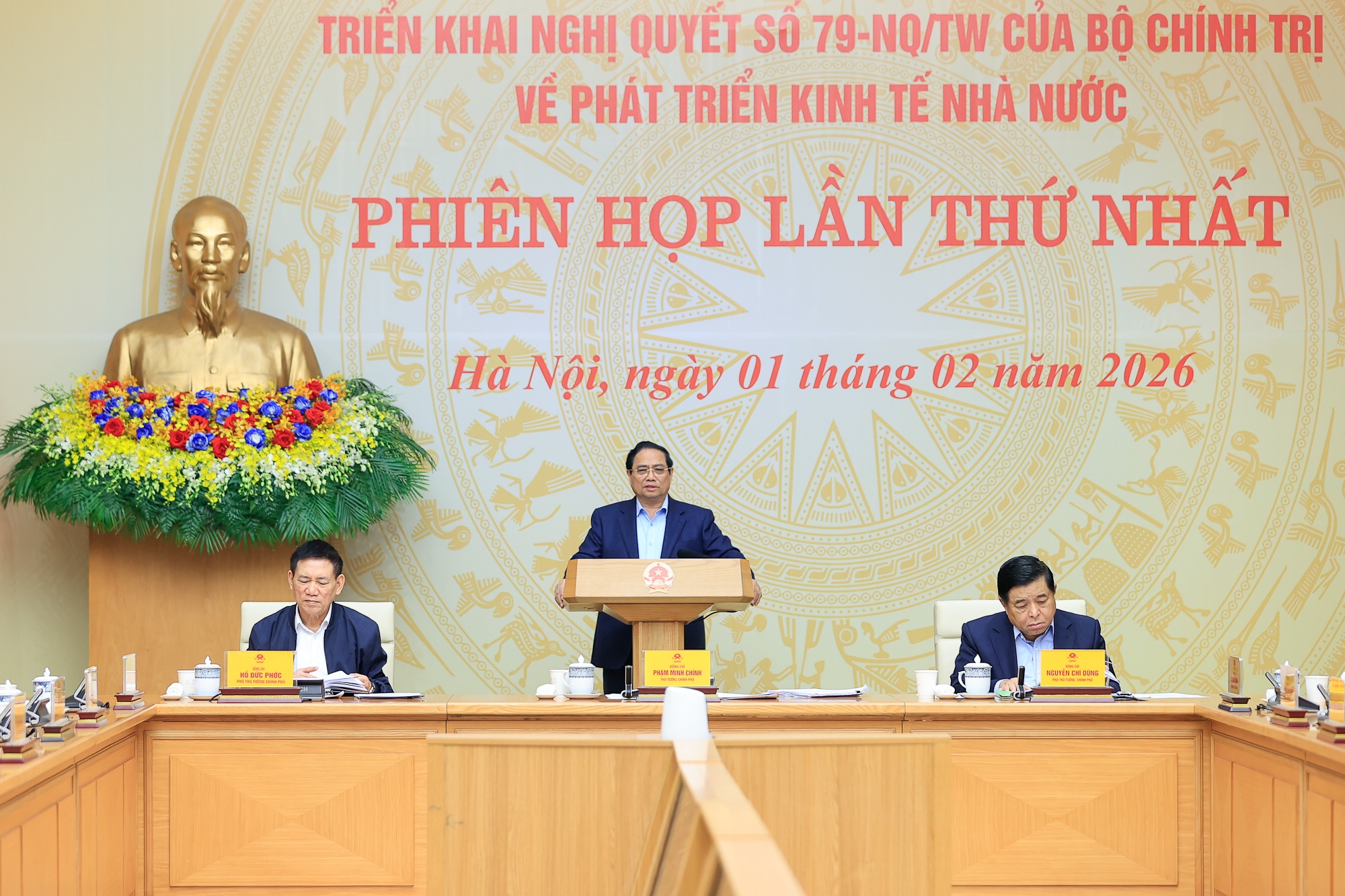 Thủ tướng nhấn mạnh những yêu cầu trong xây dựng các nghị quyết của Quốc hội và Chính phủ triển khai Nghị quyết 79 - Ảnh: VGP/Nhật Bắc Thủ tướng nhấn mạnh những yêu cầu trong xây dựng các nghị quyết của Quốc hội và Chính phủ triển khai Nghị quyết 79 - Ảnh: VGP/Nhật Bắc