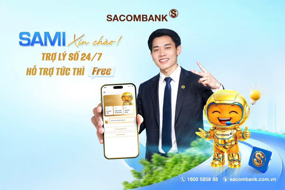 Chính thức ra mắt trợ lý số SAMI trên ứng dụng SACOMBANK PAY Chính thức ra mắt trợ lý số SAMI trên ứng dụng SACOMBANK PAY