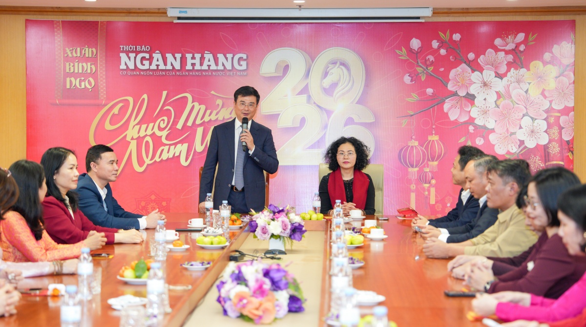 Phó Thống đốc NHNN Phạm Thanh Hà thăm và chúc Tết Xuân Bính Ngọ tại Thời báo Ngân hàng