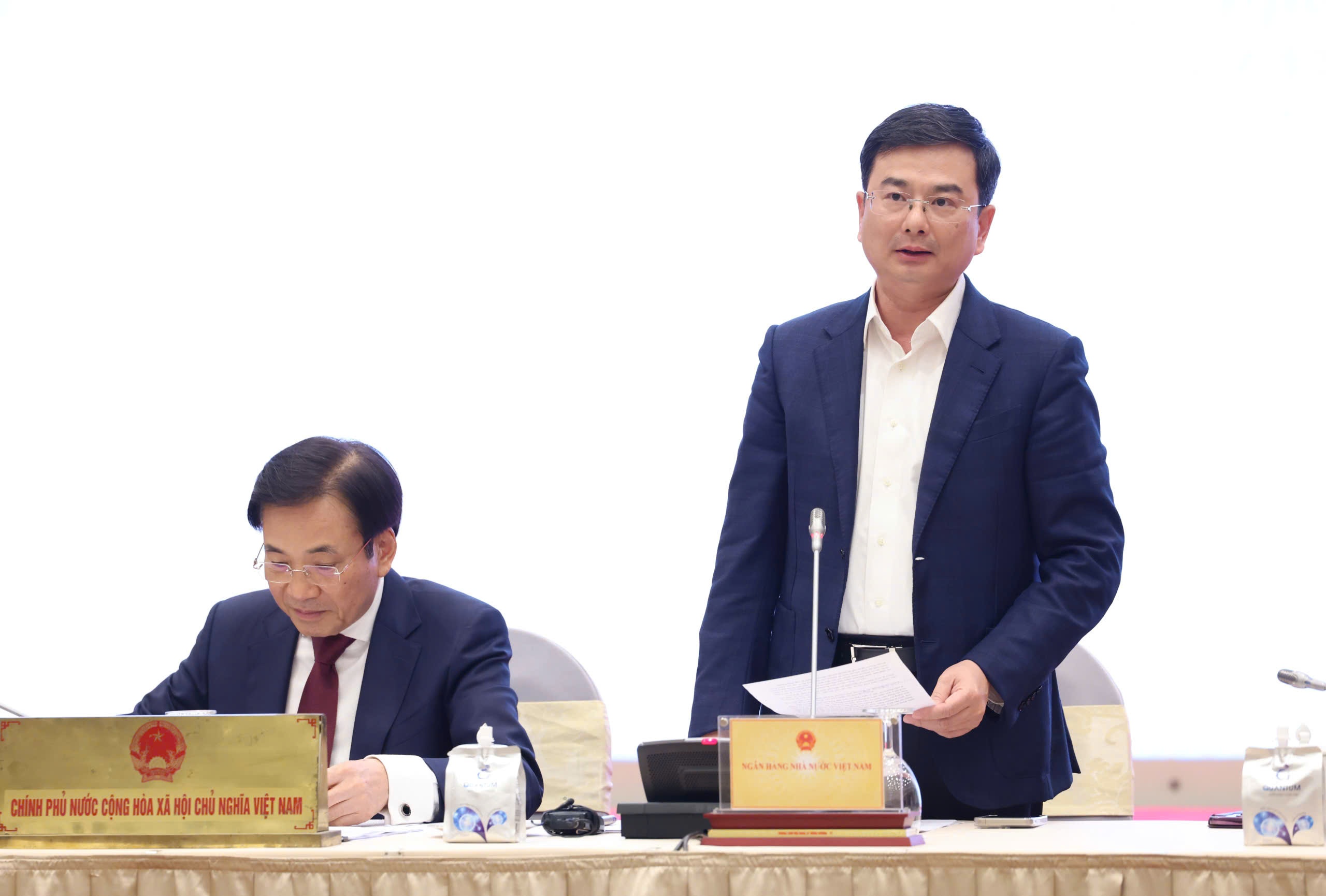 Phó Thống đốc NHNN Phạm Thanh Hà thông tin về định hướng điều hành của NHNN tại buổi họp báo - Ảnh: Quang Phúc Phó Thống đốc NHNN Phạm Thanh Hà thông tin về định hướng điều hành của NHNN tại buổi họp báo - Ảnh: Quang Phúc