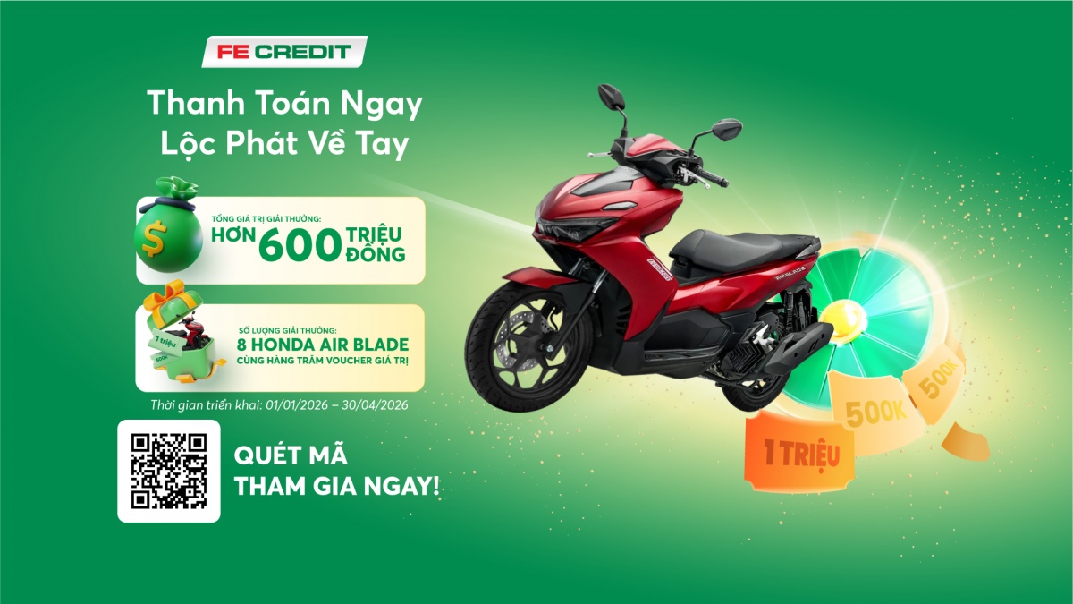 Xem chi tiết thể lệ chương trình và tham gia ngay tại website vongquaymayman.fecredit.com.vn. Ảnh: FE CREDIT. Xem chi tiết thể lệ chương trình và tham gia ngay tại website vongquaymayman.fecredit.com.vn. Ảnh: FE CREDIT.