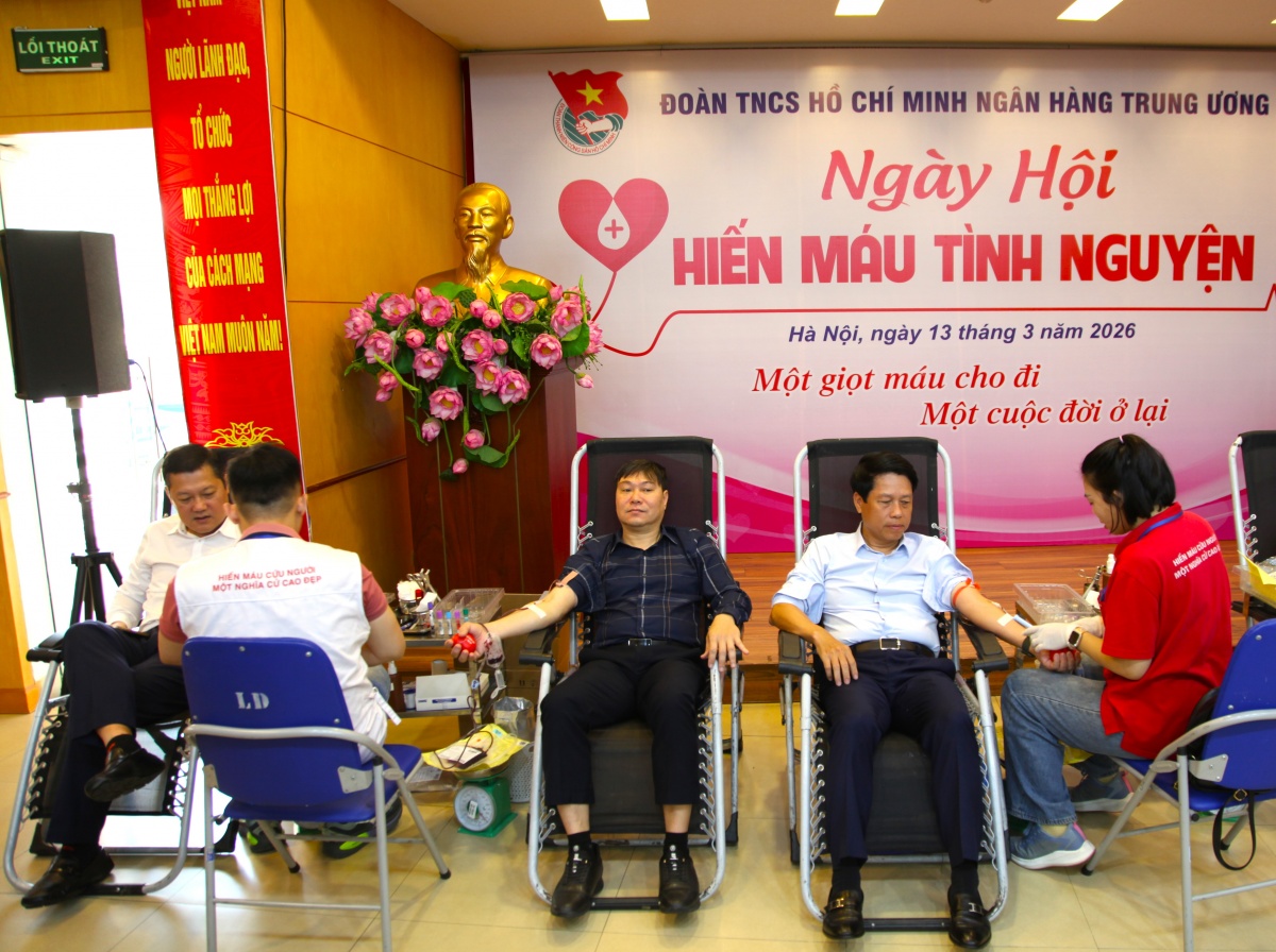 Đoàn Thanh niên NHTW tổ chức Ngày hội Hiến máu tình nguyện năm 2026 Đoàn Thanh niên NHTW tổ chức Ngày hội Hiến máu tình nguyện năm 2026