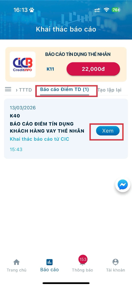 CIC ra mắt báo cáo điểm tín dụng cá nhân K40: Công cụ giúp người dân hiểu rõ và cải thiện “sức khỏe tài chính” CIC ra mắt báo cáo điểm tín dụng cá nhân K40: Công cụ giúp người dân hiểu rõ và cải thiện “sức khỏe tài chính”