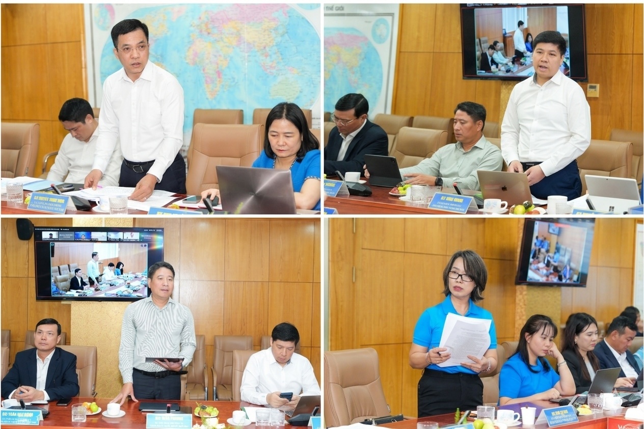 Các đại biểu phát biểu tại hội nghị. Ảnh: Hoàng Giáp Các đại biểu phát biểu tại hội nghị. Ảnh: Hoàng Giáp