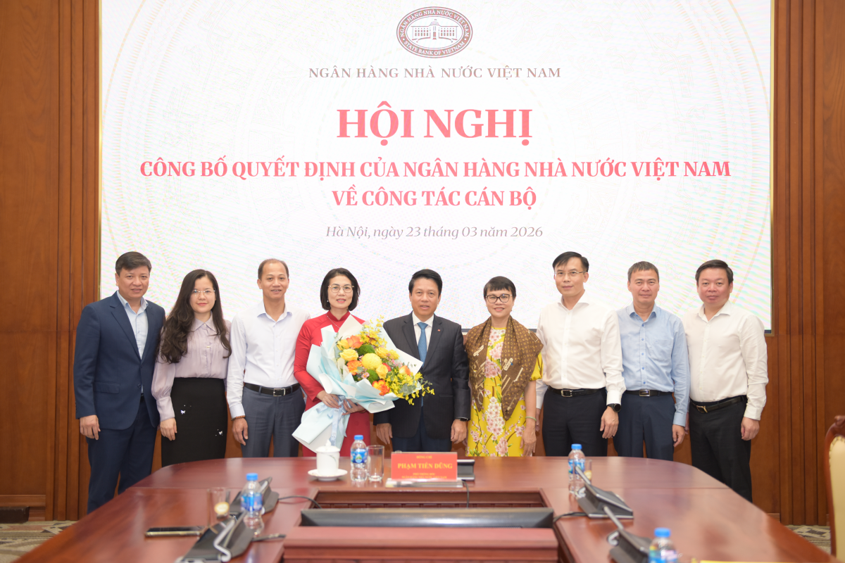 Công bố quyết định bổ nhiệm Phó Vụ trưởng Vụ Tài chính - Kế toán NHNN Công bố quyết định bổ nhiệm Phó Vụ trưởng Vụ Tài chính - Kế toán NHNN
