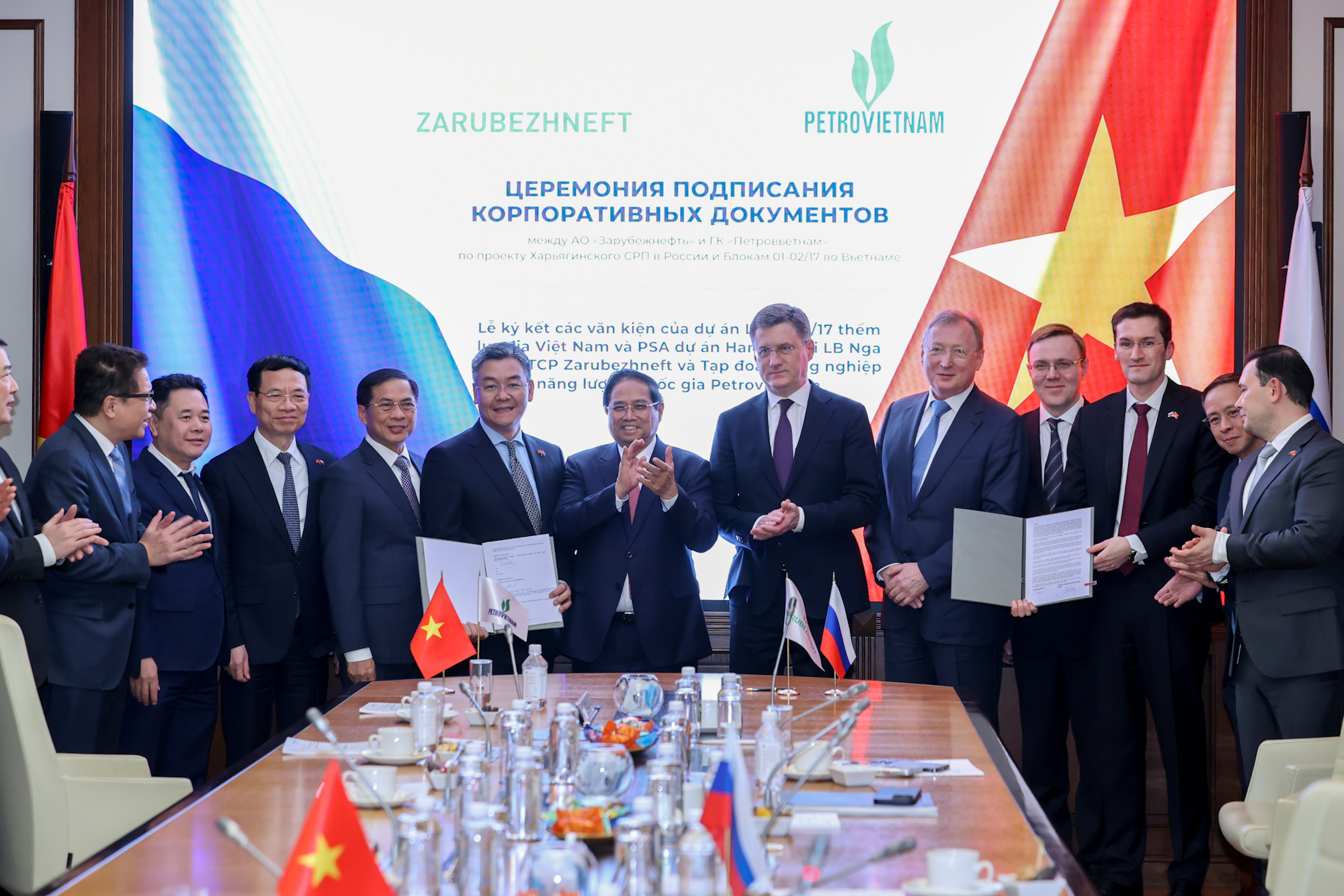 Thủ tướng Phạm Minh Chính làm việc với Công ty Zarubezhneft: Nga và Việt Nam tăng cường hợp tác dầu khí- Ảnh 4. Thủ tướng Phạm Minh Chính làm việc với Công ty Zarubezhneft: Nga và Việt Nam tăng cường hợp tác dầu khí- Ảnh 4.