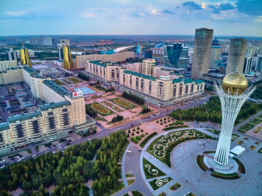 Một góc Trung tâm Tài chính quốc tế Astana
