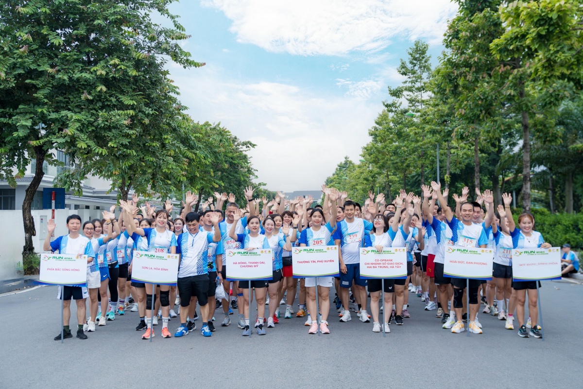 Ảnh 9 - Các Đoàn tham dự Giải chạy “QTDND & Co-opBank Run - 2024”