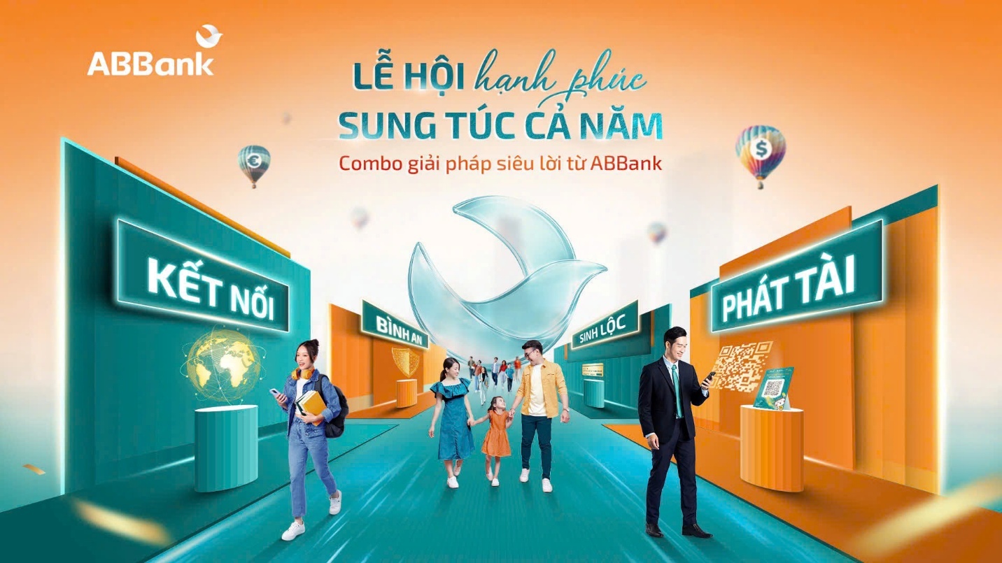 ABBank biến trải nghiệm tài chính thành “Lễ hội hạnh phúc - Sung túc cả năm”