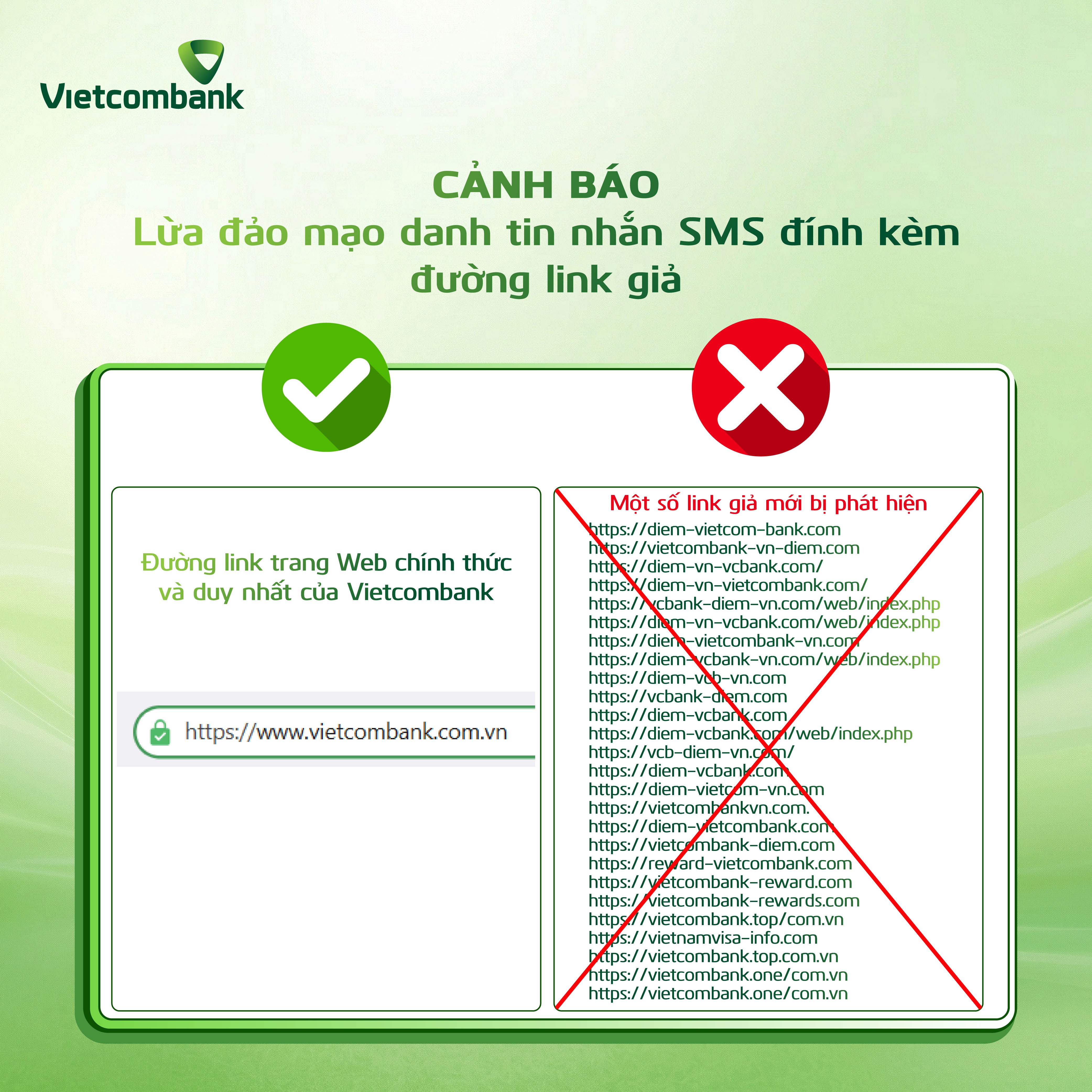 Cảnh báo thủ đoạn giả mạo Vietcombank để thu thập thông tin cá nhân nhằm lừa đảo Cảnh báo thủ đoạn giả mạo Vietcombank để thu thập thông tin cá nhân nhằm lừa đảo