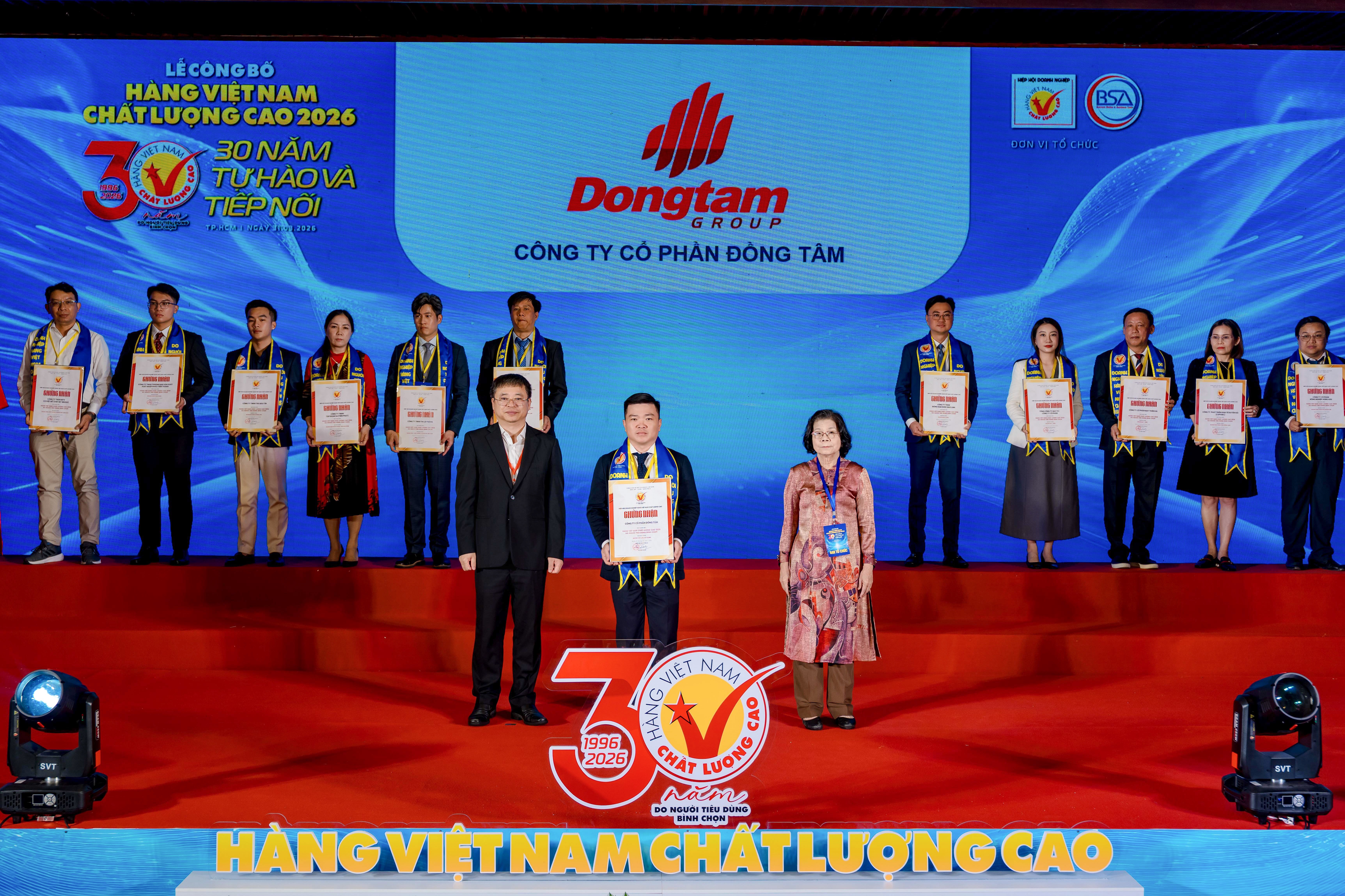 Dongtam Group: 30 năm liên tiếp giữ vững danh hiệu Hàng Việt Nam Chất lượng cao