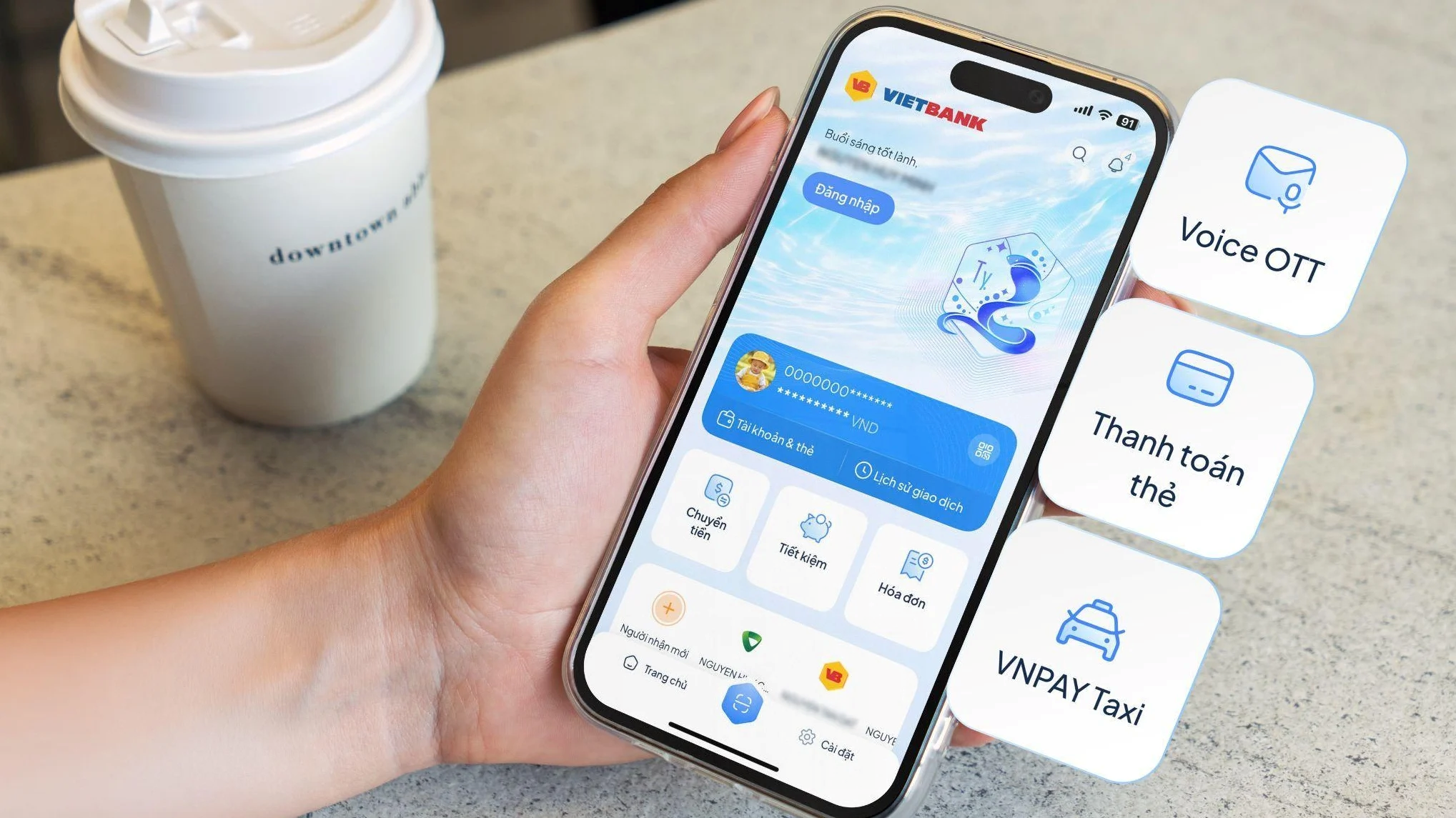 Ứng dụng được thiết kế hướng đến việc mang lại một hệ sinh thái tài chính số toàn diện, cá nhân hoá, thông minh và dễ dàng sử dụng. Ứng dụng được thiết kế hướng đến việc mang lại một hệ sinh thái tài chính số toàn diện, cá nhân hoá, thông minh và dễ dàng sử dụng.