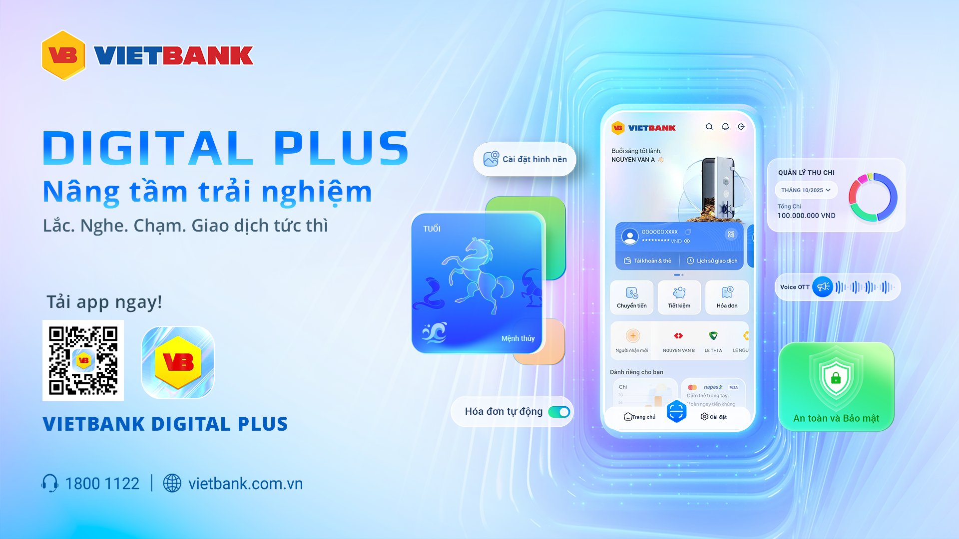 Ứng dụng Vietbank Digital Plus tích hợp những trải nghiệm mới mẻ cho người sử dụng Ứng dụng Vietbank Digital Plus tích hợp những trải nghiệm mới mẻ cho người sử dụng