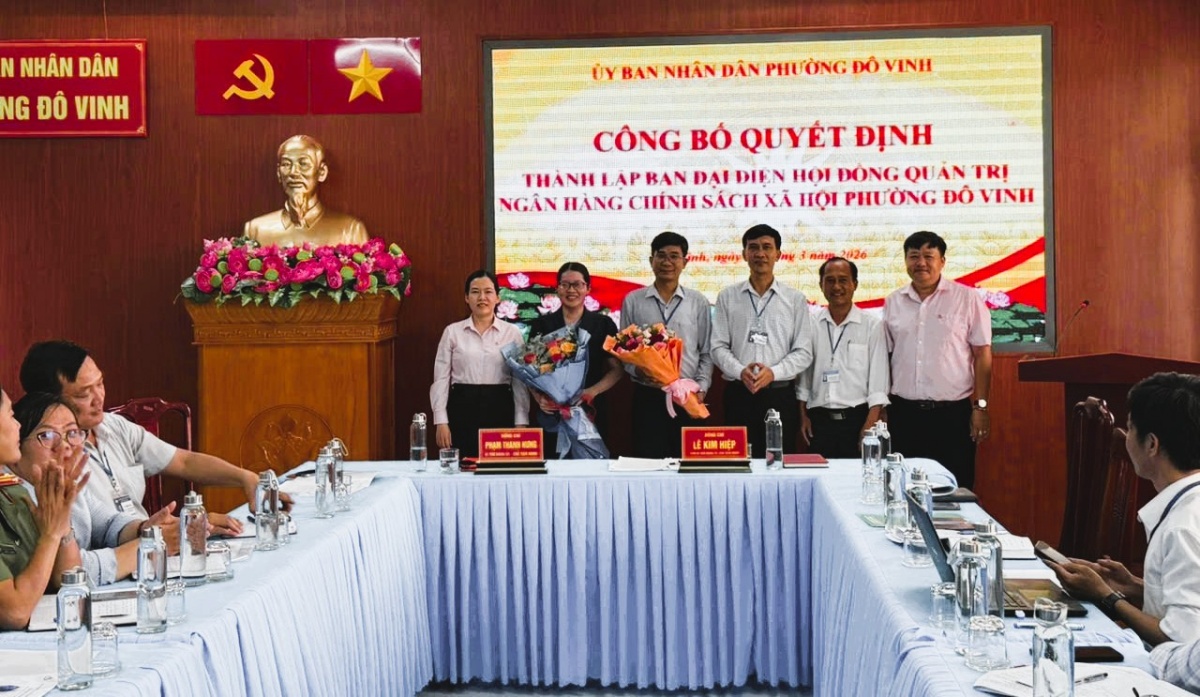 Khánh Hòa đã hoàn thành việc thành lập Ban đại diện Hội đồng quản trị NHCSXH tại 64/64 xã, phường, đặc khu. Khánh Hòa đã hoàn thành việc thành lập Ban đại diện Hội đồng quản trị NHCSXH tại 64/64 xã, phường, đặc khu.