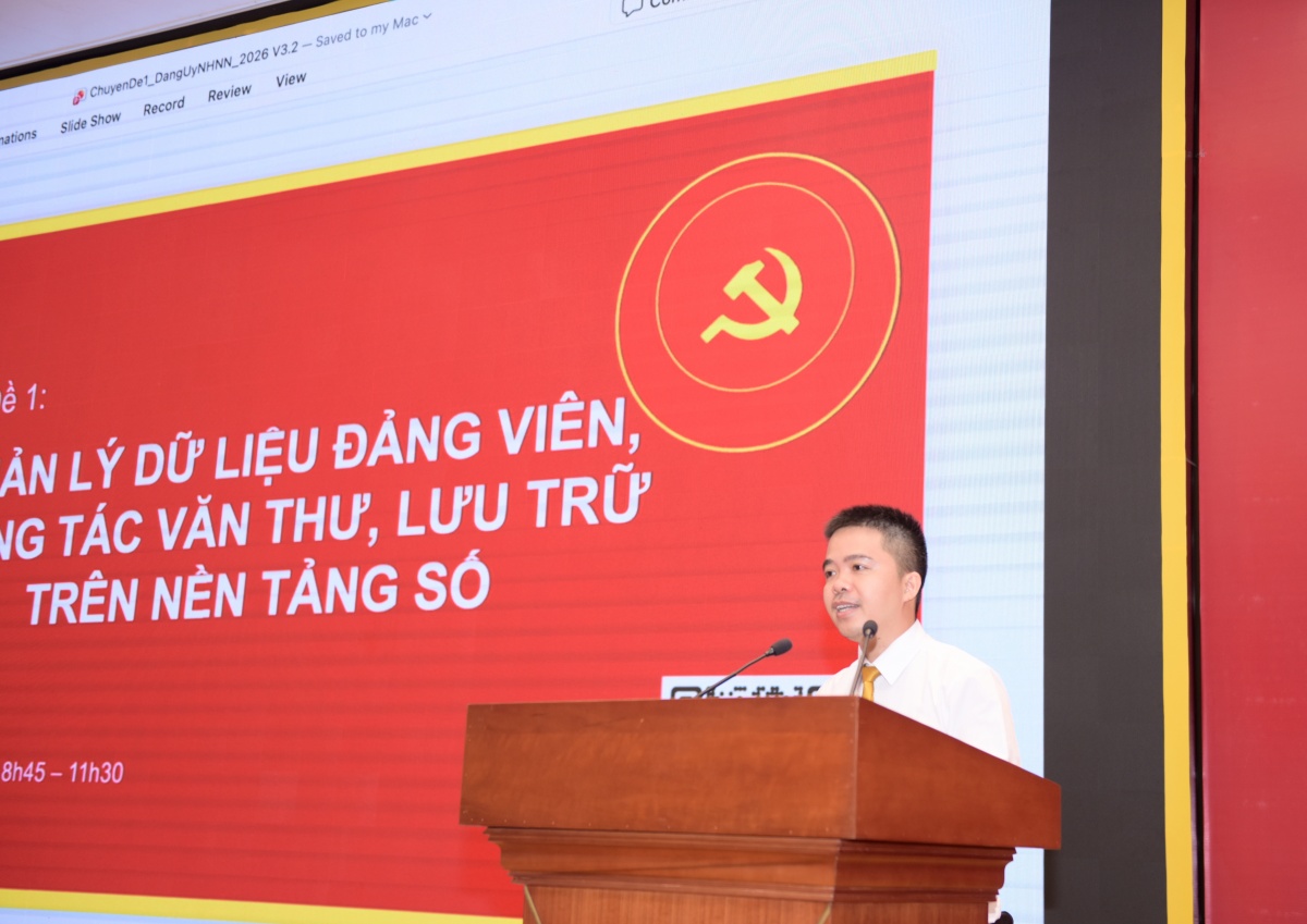 Đẩy mạnh chuyển đổi số và ứng dụng AI trong công tác Đảng năm 2026