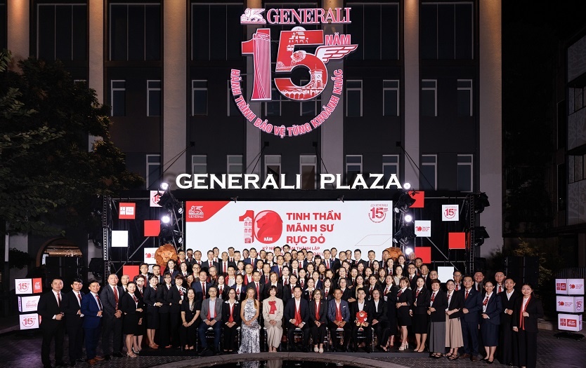 Generali tổ chức sự kiện kỷ niệm 15 năm hoạt động tại thị trường Việt Nam và 10 năm thành lập mô hình Văn phòng Tổng Đại lý Generali tổ chức sự kiện kỷ niệm 15 năm hoạt động tại thị trường Việt Nam và 10 năm thành lập mô hình Văn phòng Tổng Đại lý