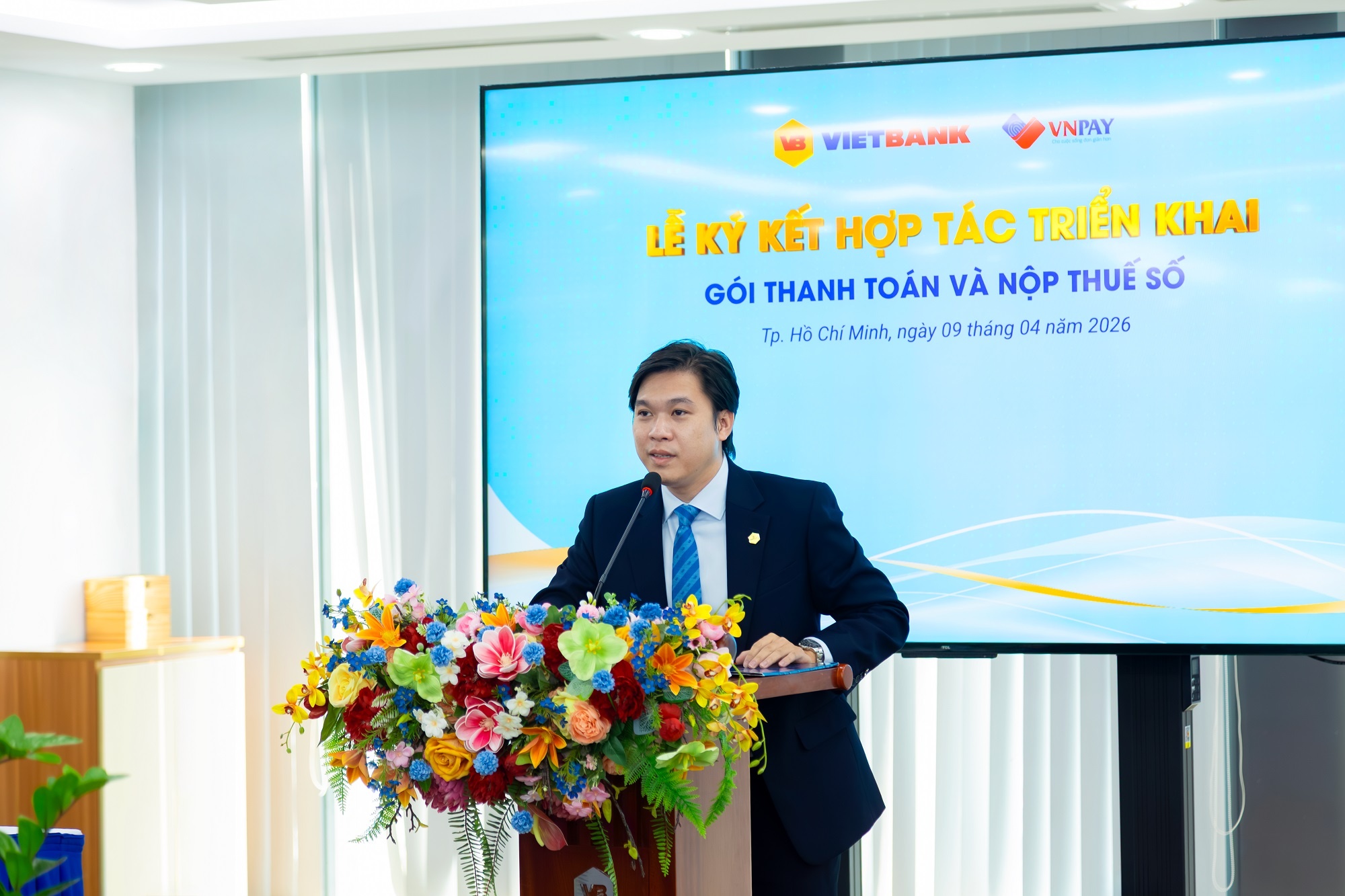 Ông Võ Duy Anh Dũng – Giám đốc Khối Bán lẻ Vietbank phát biểu tại sự kiện