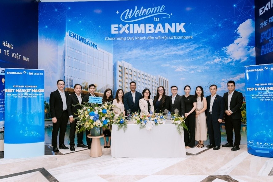 Eximbank được LSEG trao giải cao nhất “Best Market Maker”, khẳng định năng lực trên thị trường ngoại hối Eximbank được LSEG trao giải cao nhất “Best Market Maker”, khẳng định năng lực trên thị trường ngoại hối