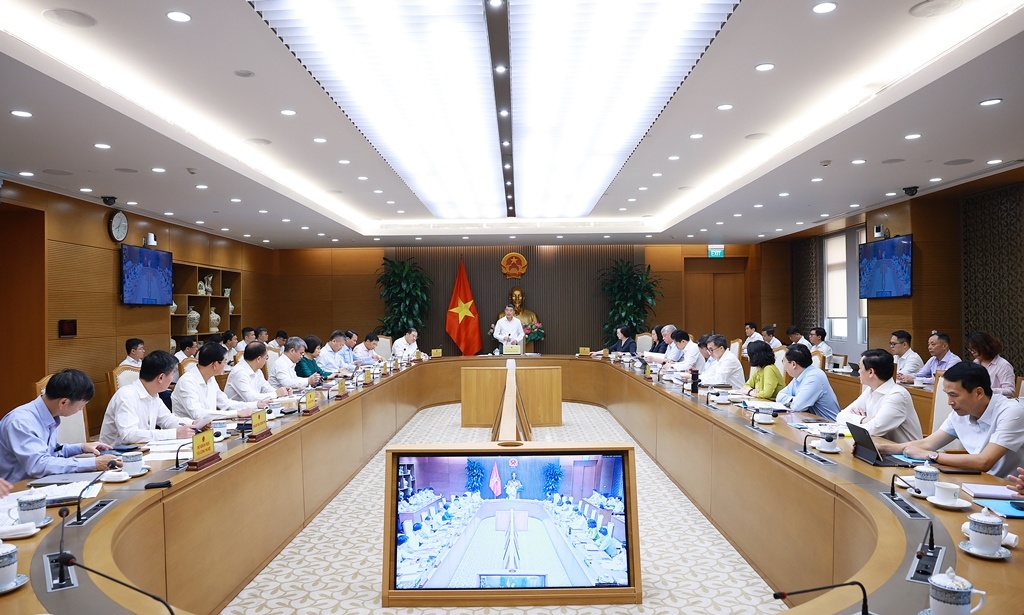 Thủ tướng Chính phủ Lê Minh Hưng chủ trì cuộc làm việc - Ảnh: VGP/Nhật Bắc Thủ tướng Chính phủ Lê Minh Hưng chủ trì cuộc làm việc - Ảnh: VGP/Nhật Bắc