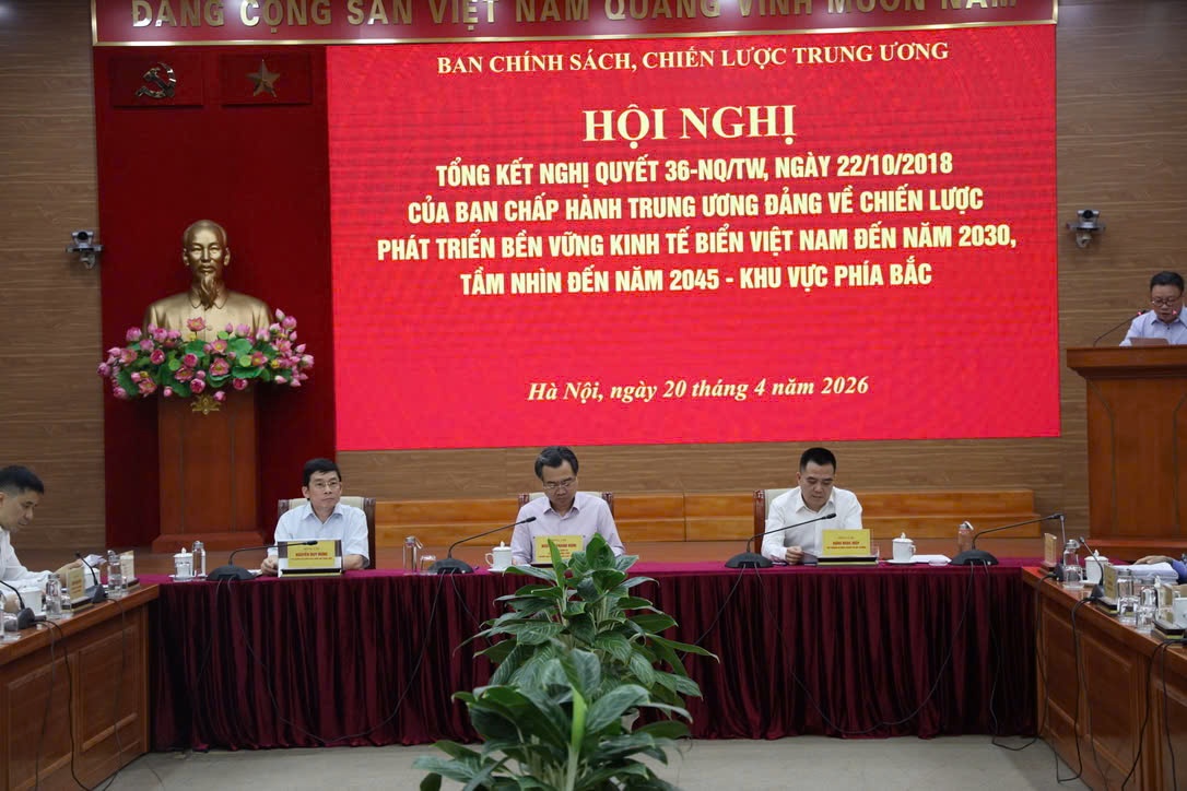 Hội nghị tổng kết Nghị quyết 36-NQ/TW về chiến lược phát triển kinh tế biển - Khu vực phía Bắc Hội nghị tổng kết Nghị quyết 36-NQ/TW về chiến lược phát triển kinh tế biển - Khu vực phía Bắc