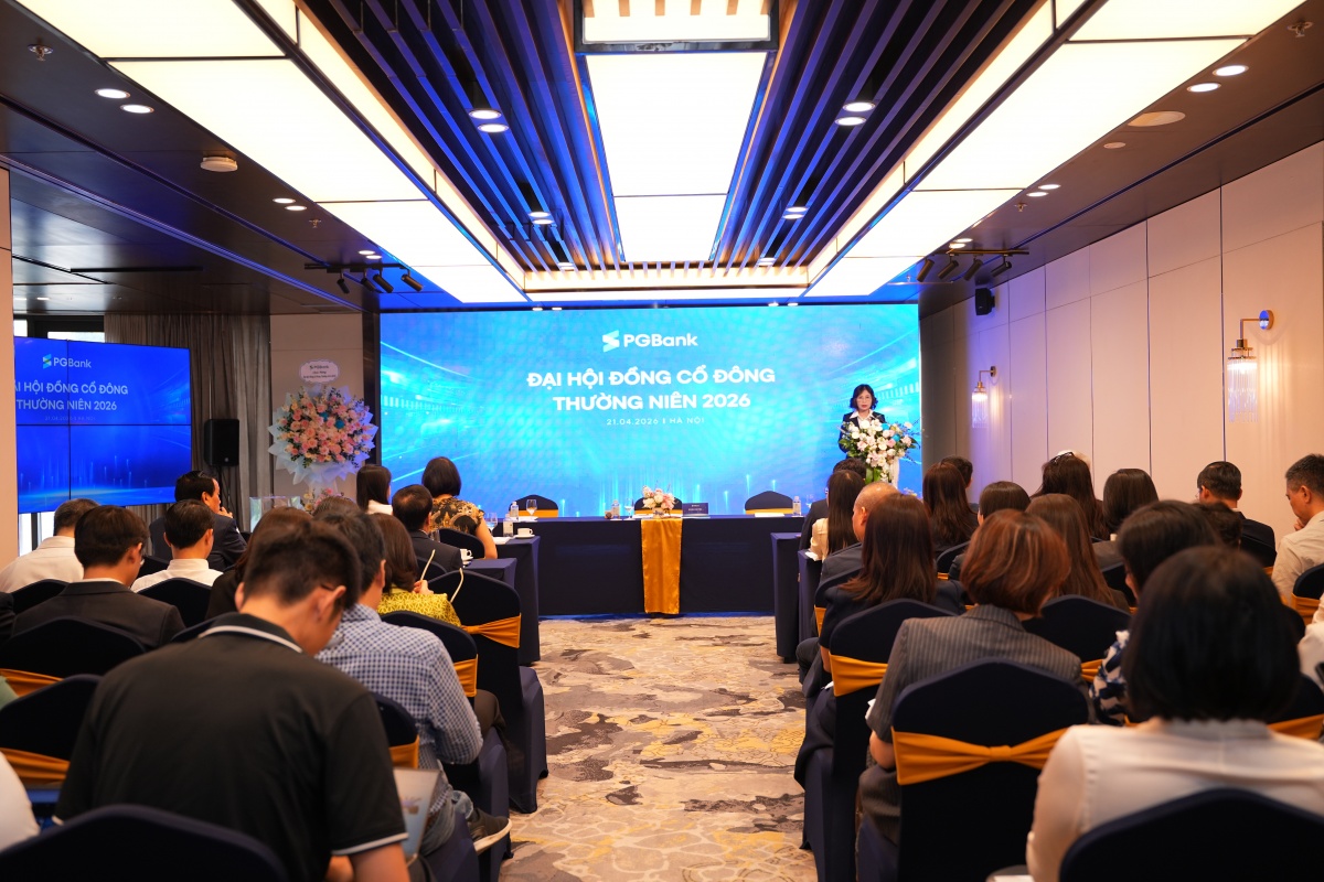 Đại hội cổ đông 2026: PGBank thông qua phương án chi trả cổ tức 7,5% bằng cổ phiếu