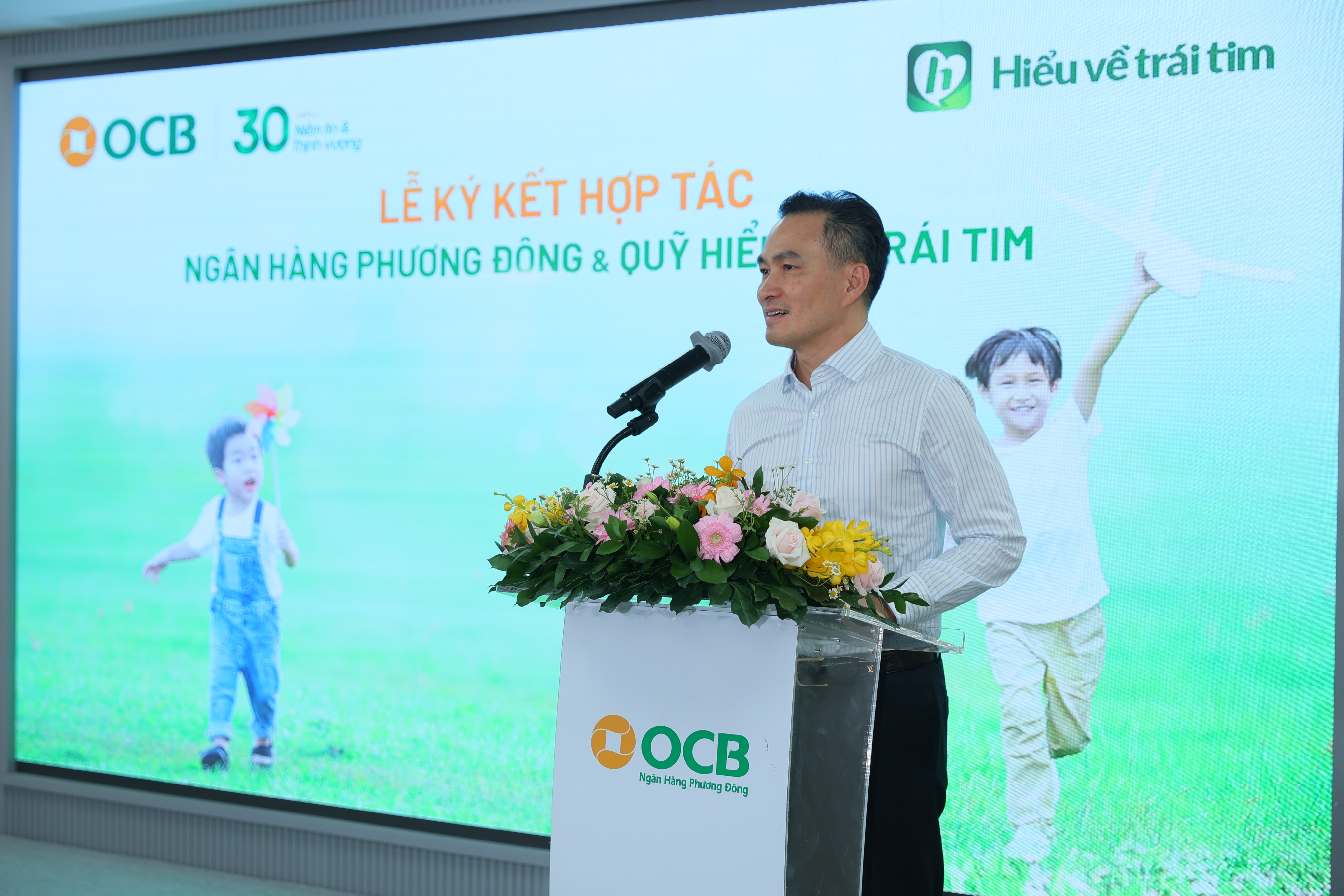 Ông Phạm Gia Chi Bảo, Chủ tịch kiêm Giám đốc Quỹ đánh giá cao sự đồng hành của OCB trong suốt thời gian qua