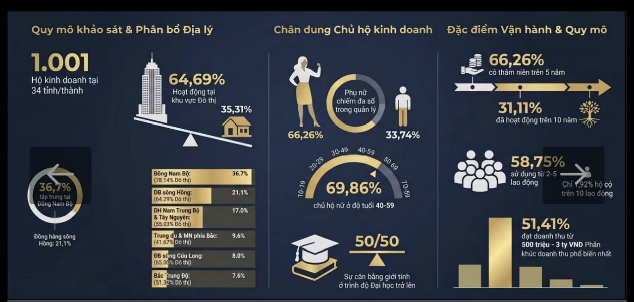 Kết quả khảo sát hộ kinh doanh do VCCI thực hiện.